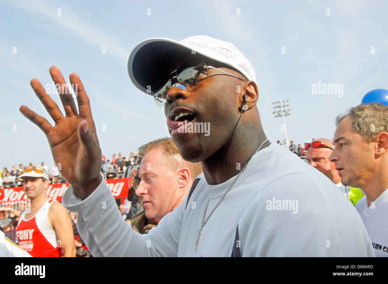 P Diddy allo start della New York City Marathon Foto Stock