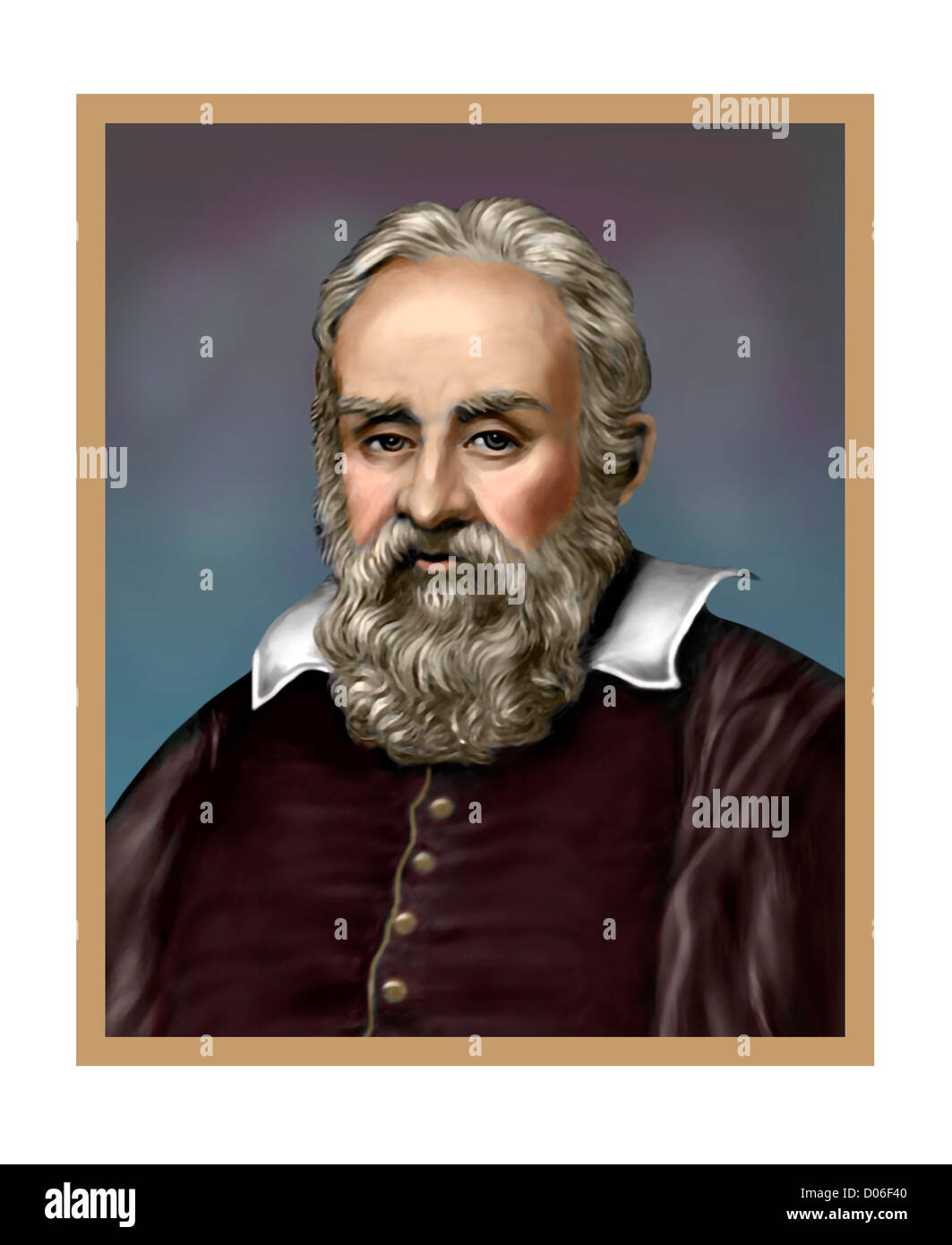 Galileo Galilei 1564 1642 astronomo italiano Matematico filosofo naturale Foto Stock
