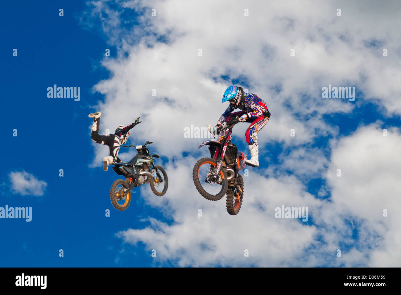 Motocross freestyle Foto Stock
