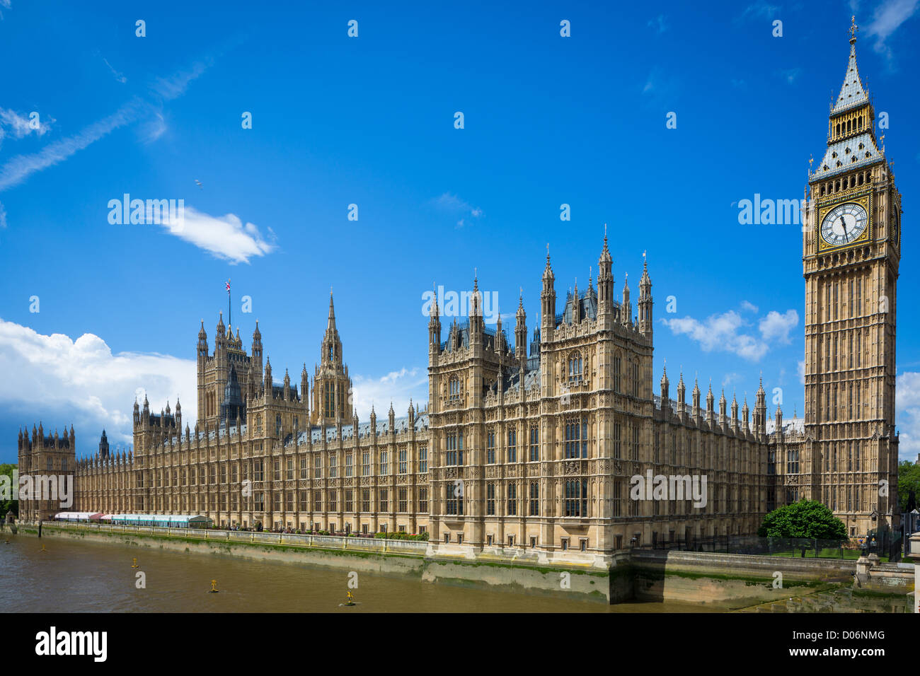 Palazzo di Westminster, o le case del Parlamento, a Londra, Regno Unito Foto Stock