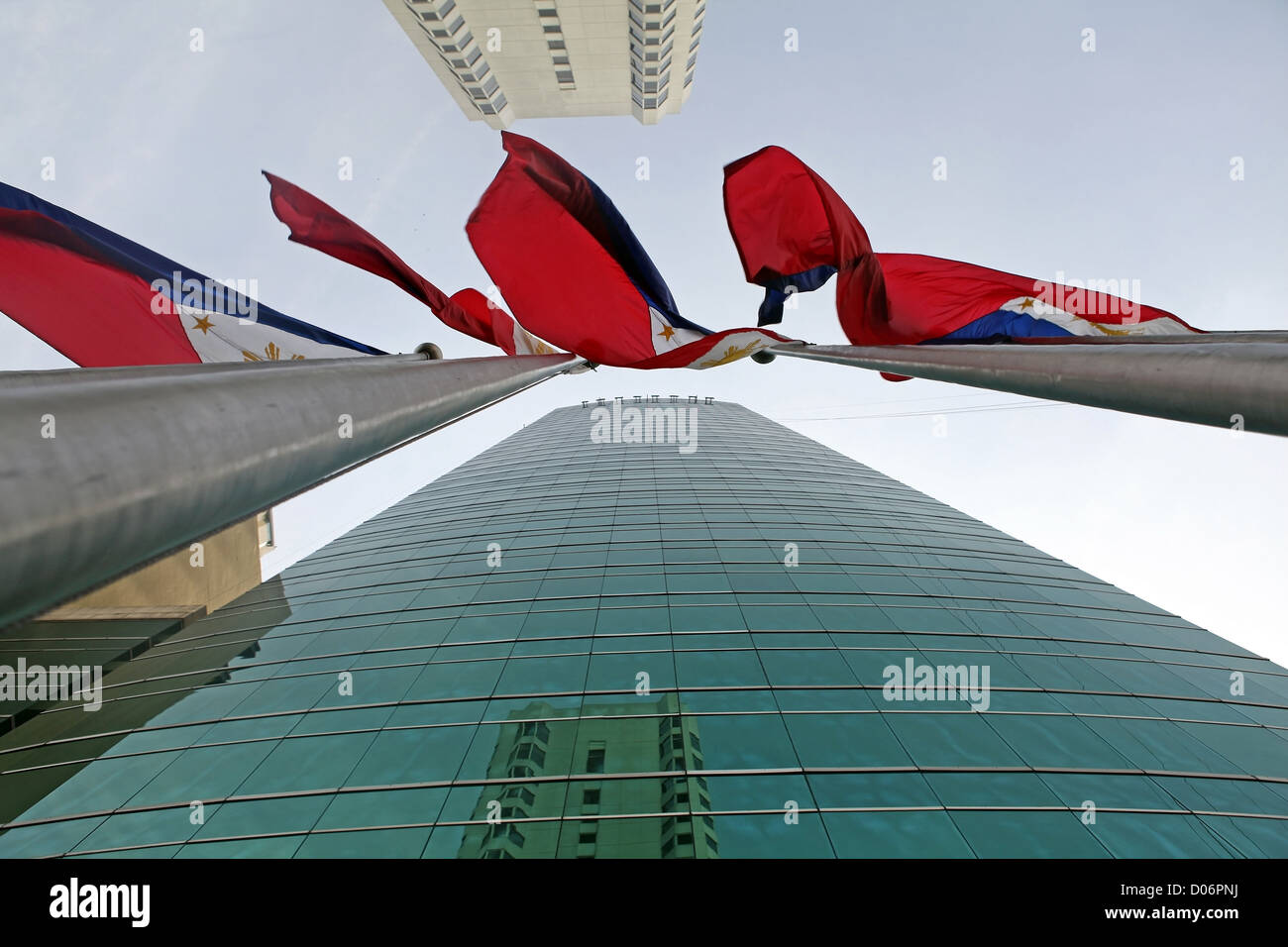 Isole Filippine bandiera nazionale Foto Stock