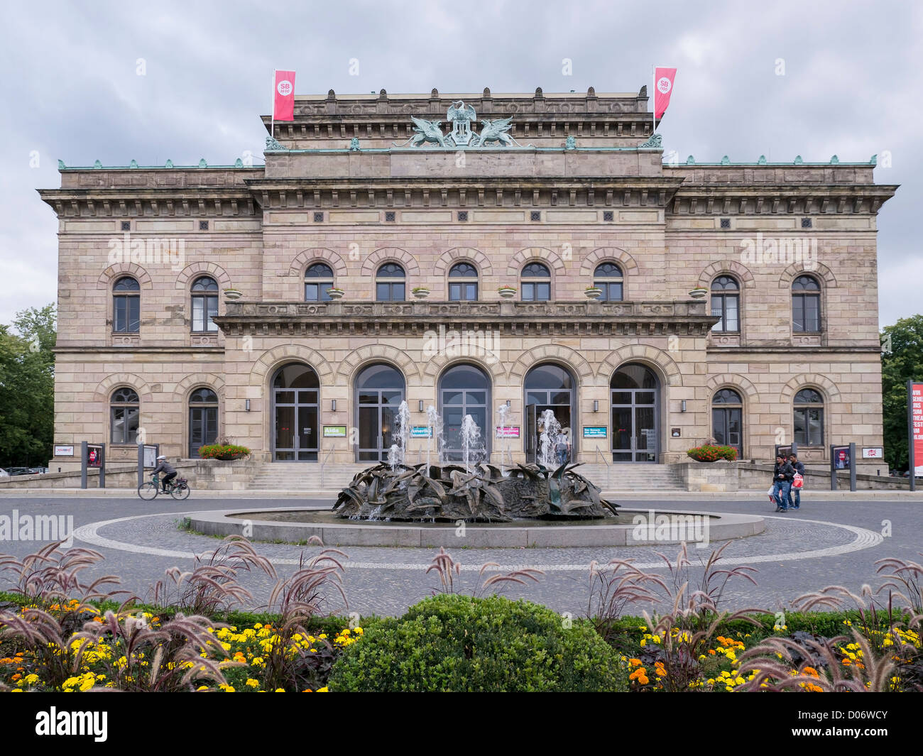 L'opera e il teatro edificio (Staatstheater) in Braunschweig, Germania. Foto Stock