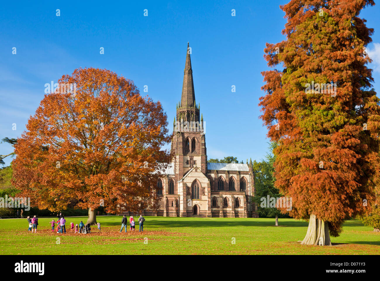 La Chiesa di Santa Maria Vergine Clumber Park Nottinghamshire England Regno Unito GB EU Europe Foto Stock