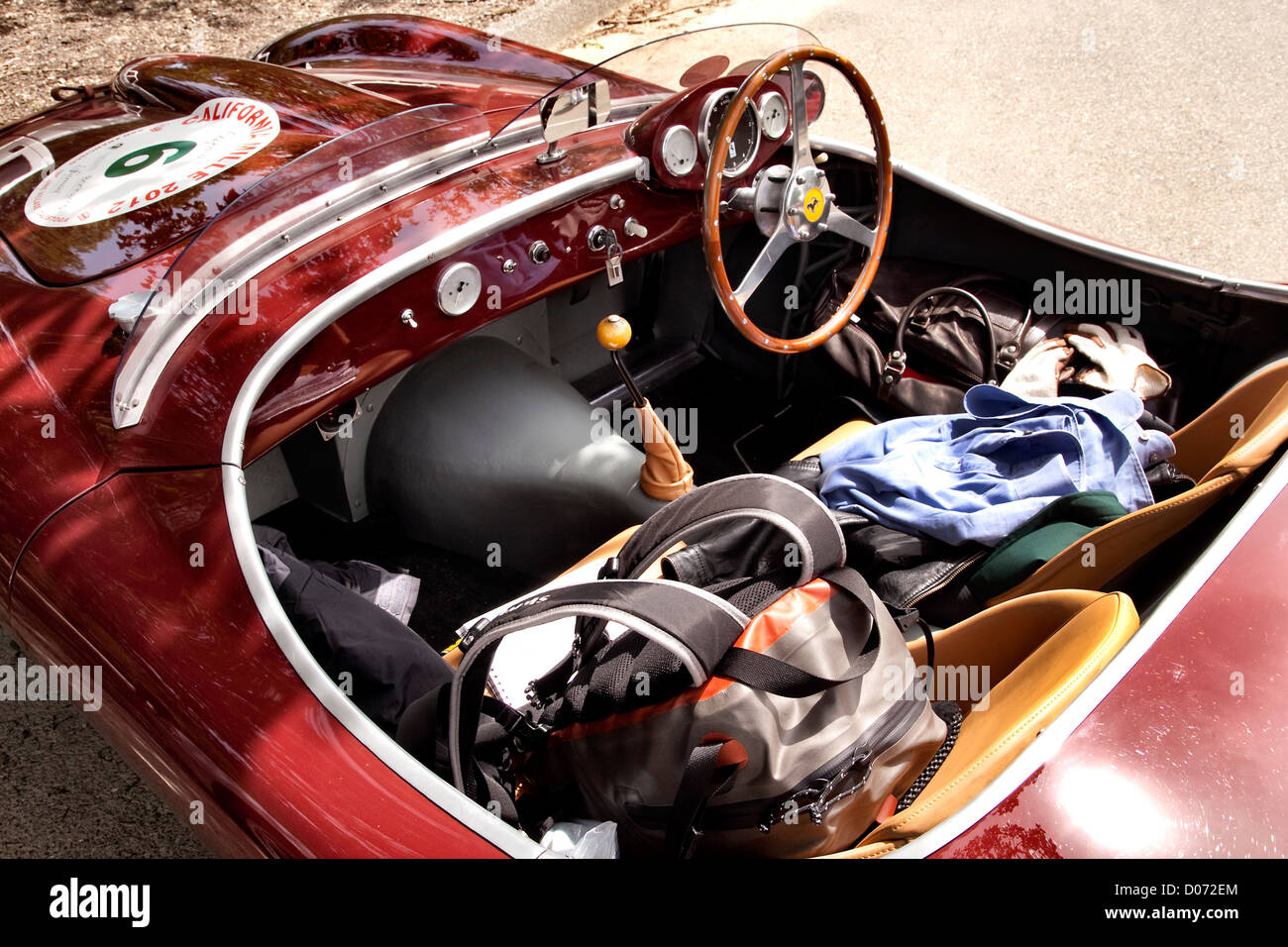 Ferrari 212 Barchetta interno Foto Stock