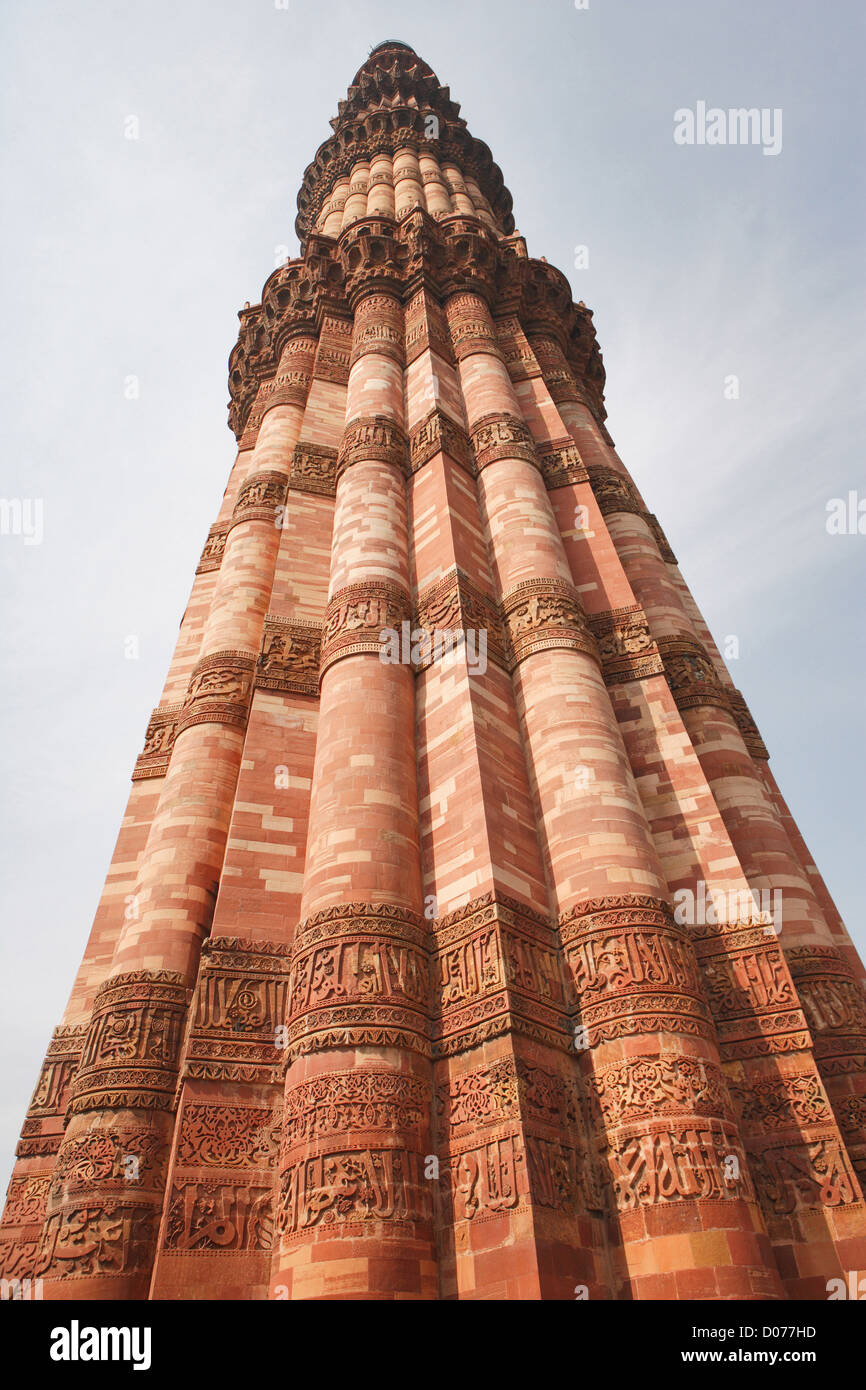 Qutab Minar, Delhi, India, UNESCO World Heritage Site. Foto Stock