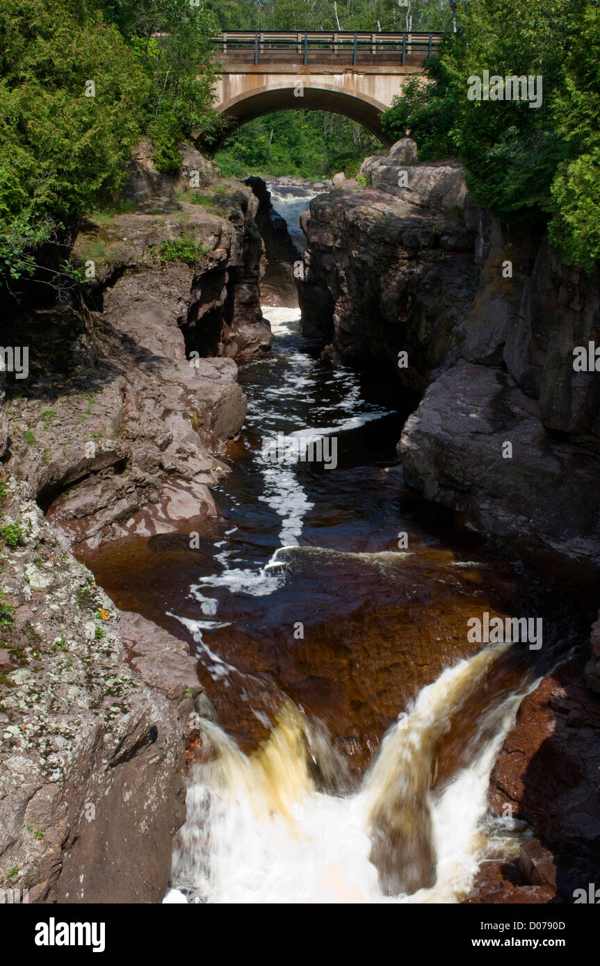 Stati Uniti d'America, Minnesota, Schroeder, Temperanza River State Park Foto Stock