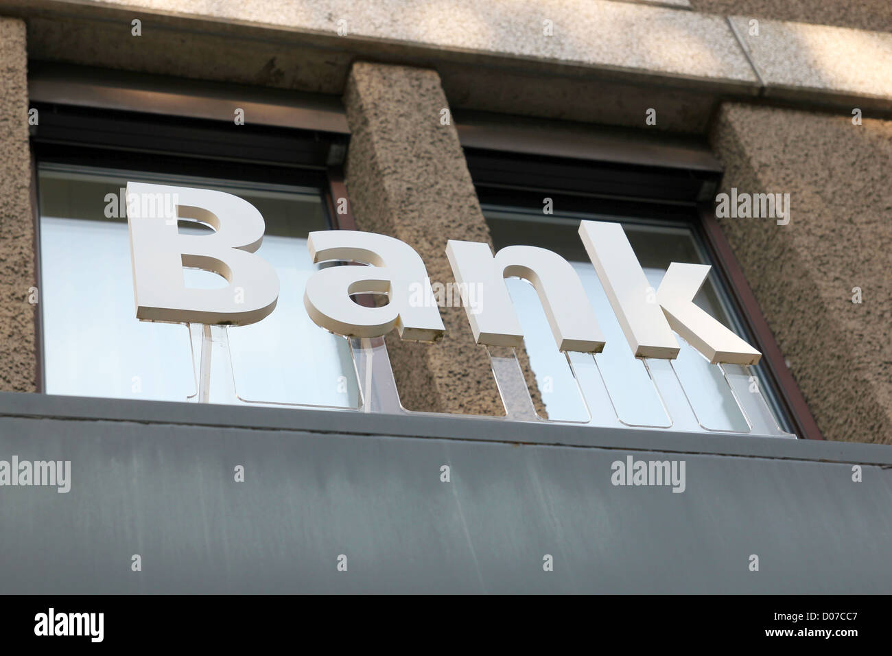 Aerea Svizzera: Banca segno esterno Foto Stock