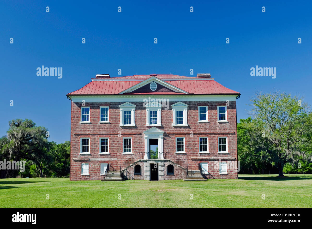 Stati Uniti d'America, SC, Charleston, Drayton Hall, XVIII secolo Plantation Foto Stock