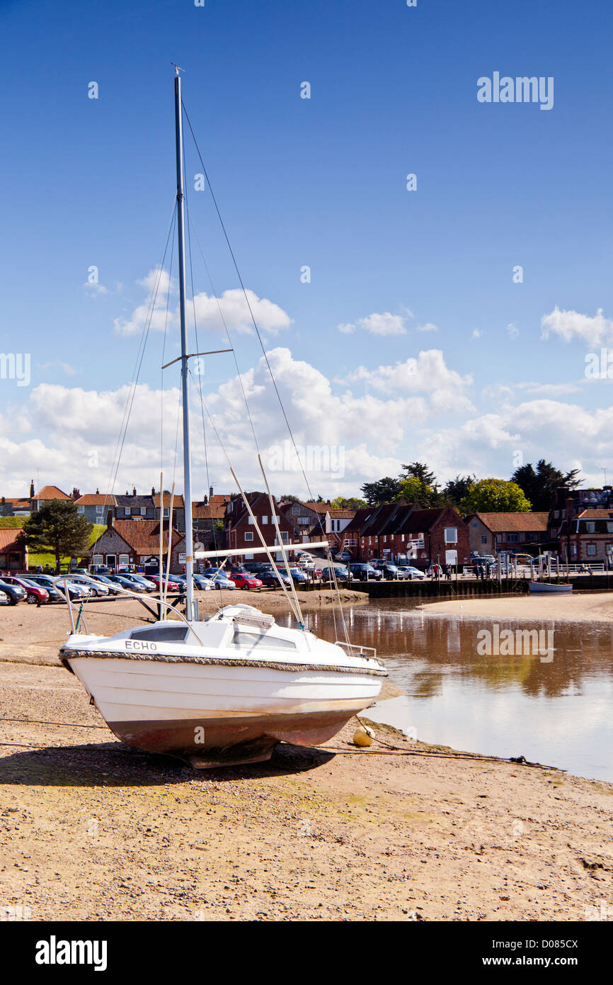 Blakeney Quay a bassa marea Norfolk Foto Stock