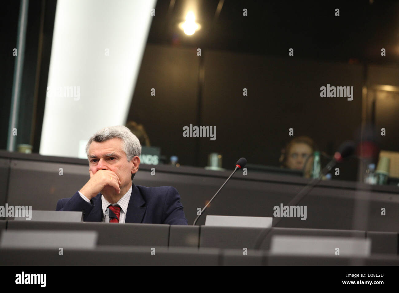 Strasburgo, Francia. Xx Novembre 2012. Visita ufficiale di Michel Joseph MARTELLY,presidente di Haiti con il presidente del PE Martin SCHULZ Foto Stock