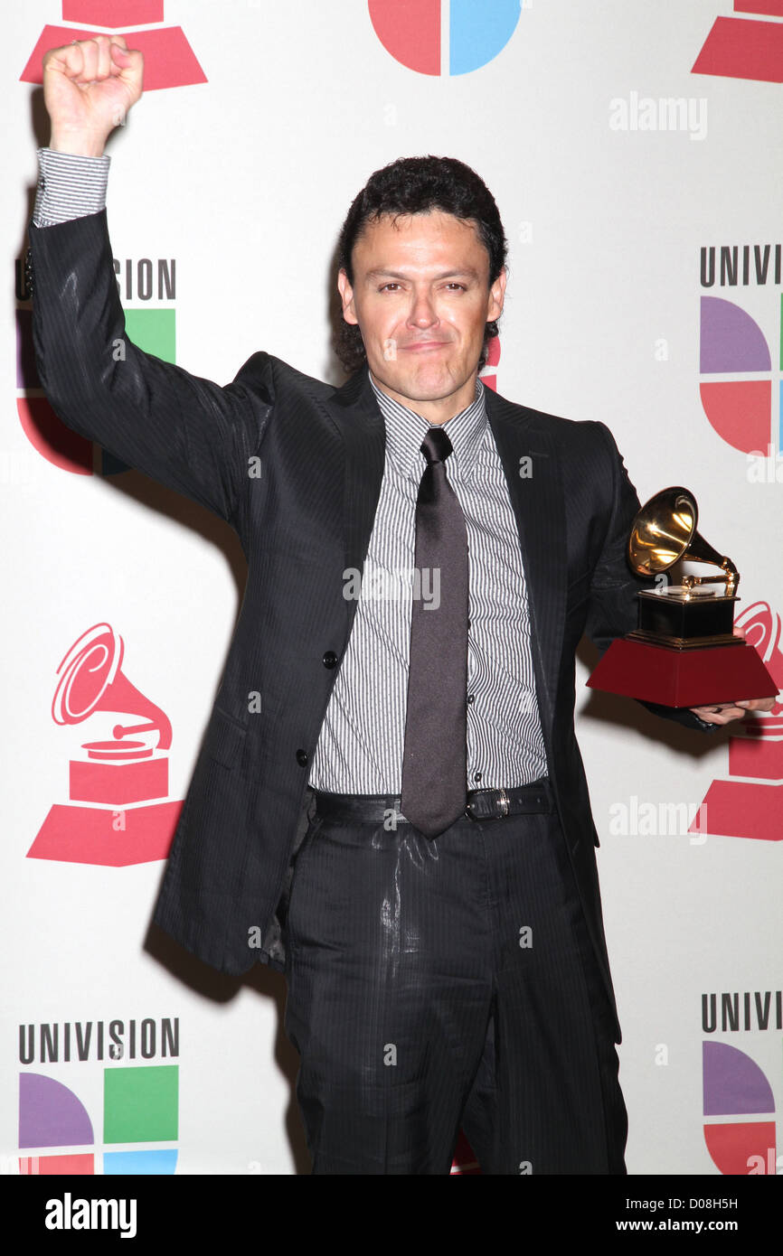 Pedro Fernandez undicesima edizione del Latin Grammy Awards tenutosi al Mandalay Bay Hotel and Casino - Sala stampa - Las Vegas, Nevada - Foto Stock
