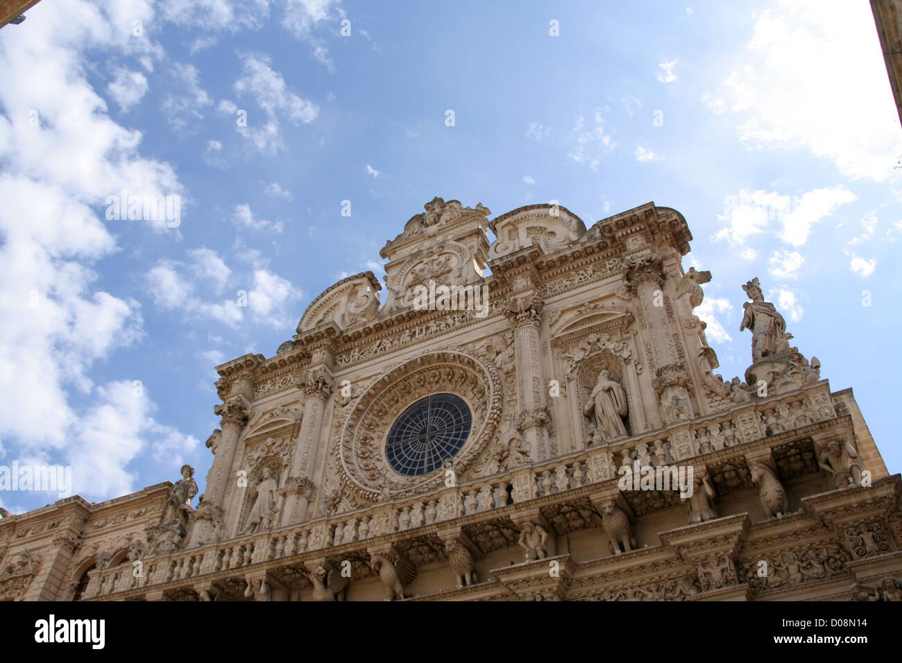 Basilica di Santa Croce nella cattedrale di Lecce, Puglia, Italia meridionale Foto Stock