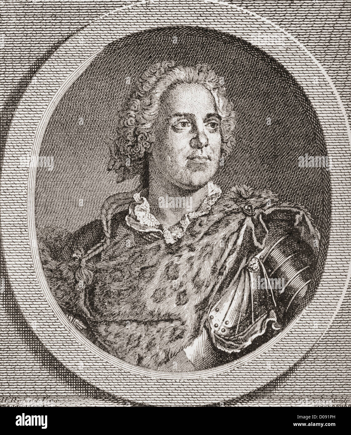 Maurice de Saxe, 1696 - 1750. Tedesco in servizio francese. Marshal e successivamente anche il maresciallo Generale di Francia. Foto Stock