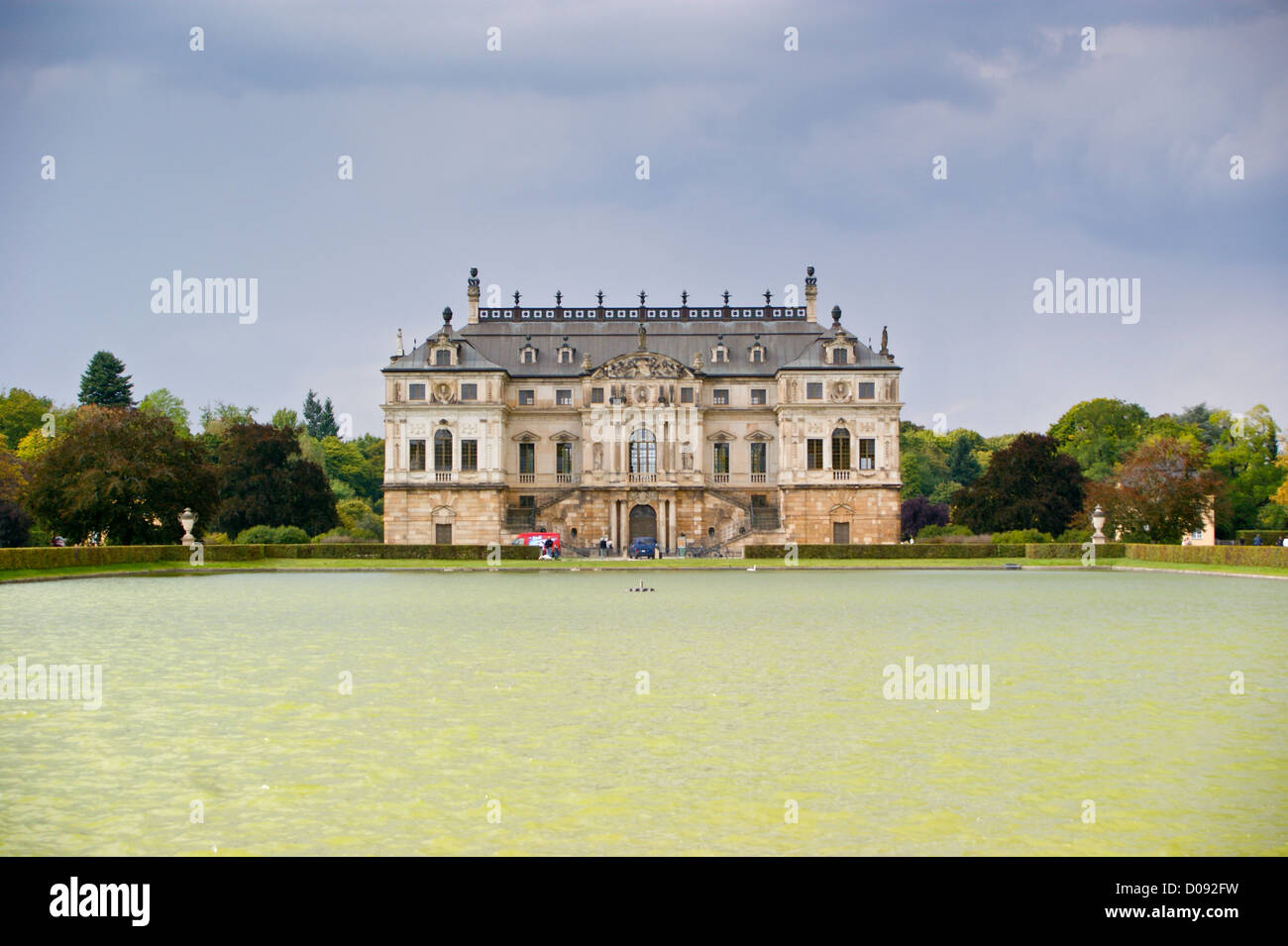 Sommerpalais, palazzo estivo di Johann Georg lll, Grosser Garten, Dresda, Sassonia, Sassonia, Germania Foto Stock