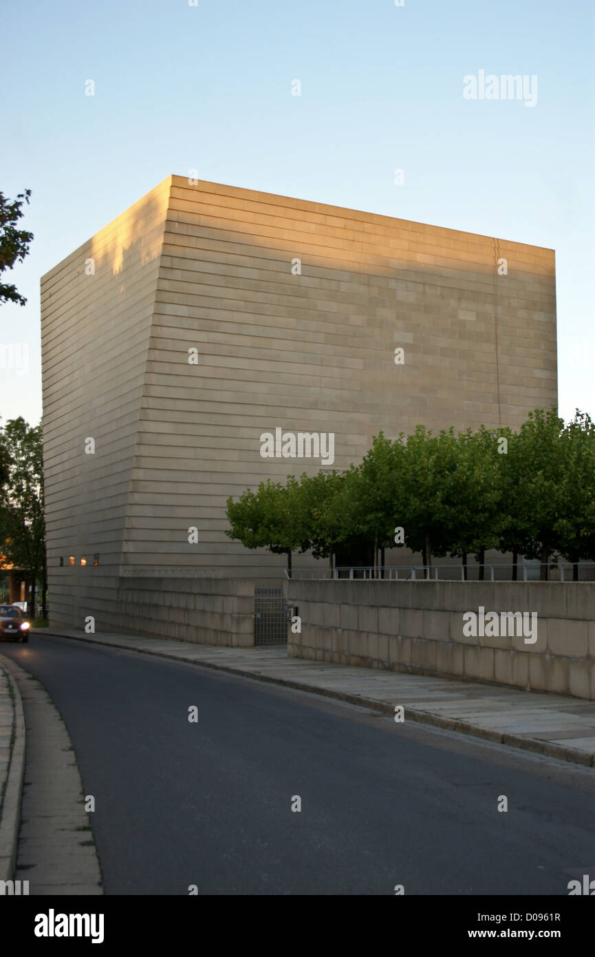 Neu Synagogue, la Nuova Sinagoga da Rena Wandel-Hoefer e Wolfgang Lorch, Hasenberg, Dresda, Sassonia, Sassonia, Germania Foto Stock