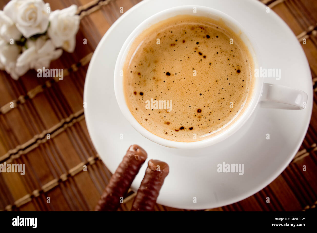 Caffè con cioccolato Foto Stock