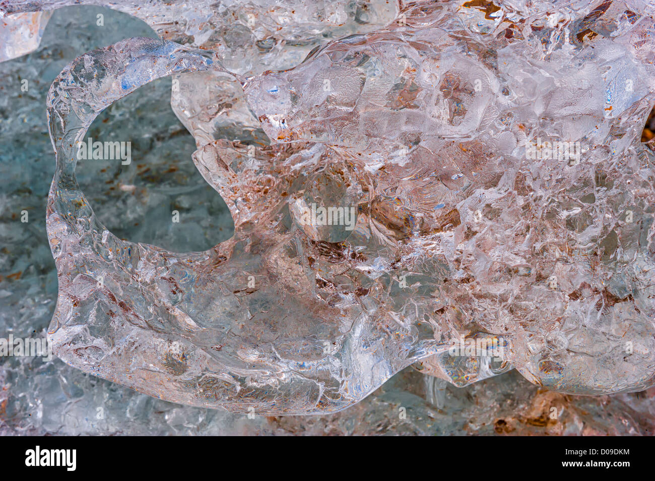 La formazione di ghiaccio, Kongsfjorden, Spitsbergen West Coast, arcipelago delle Svalbard, Norvegia Foto Stock