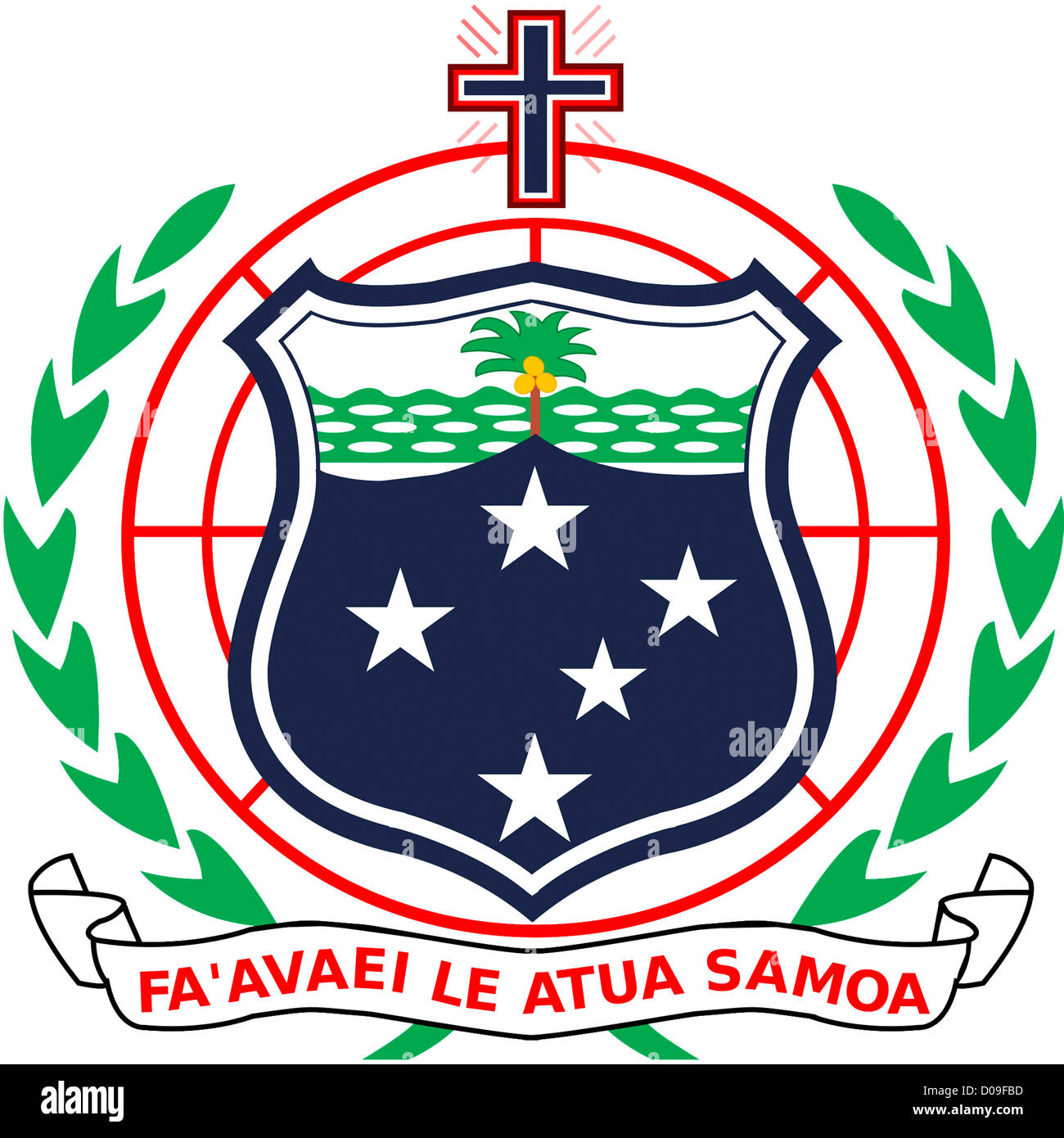 Stemma dello Stato Indipendente di Samoa. Foto Stock