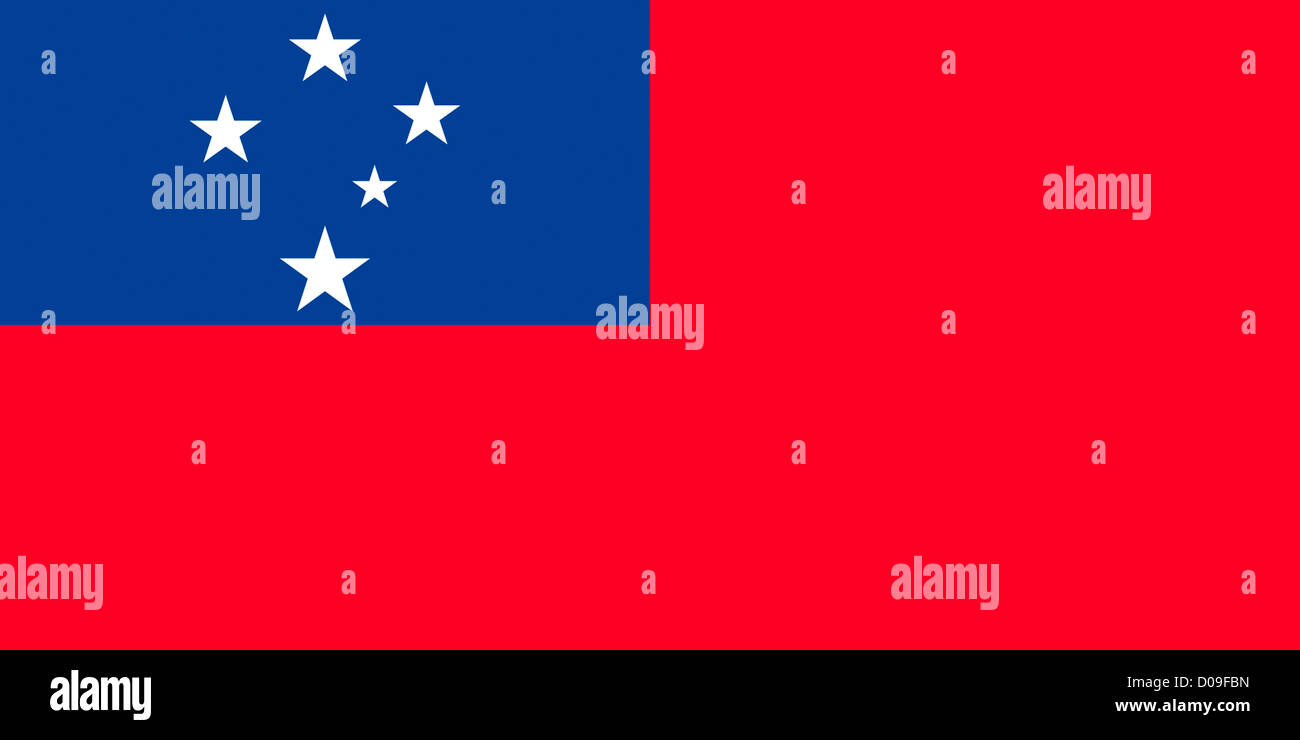 Bandiera dello Stato Indipendente di Samoa. Foto Stock
