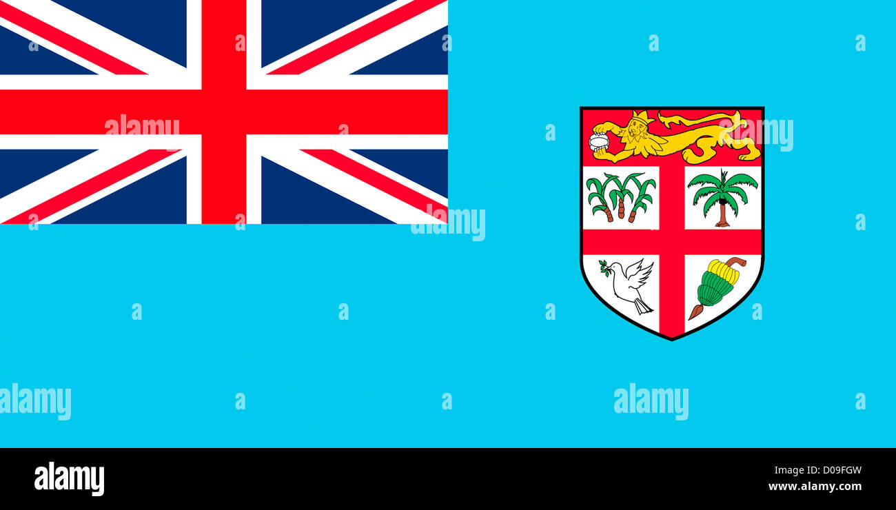 Bandiera della Repubblica delle Isole Figi. Foto Stock