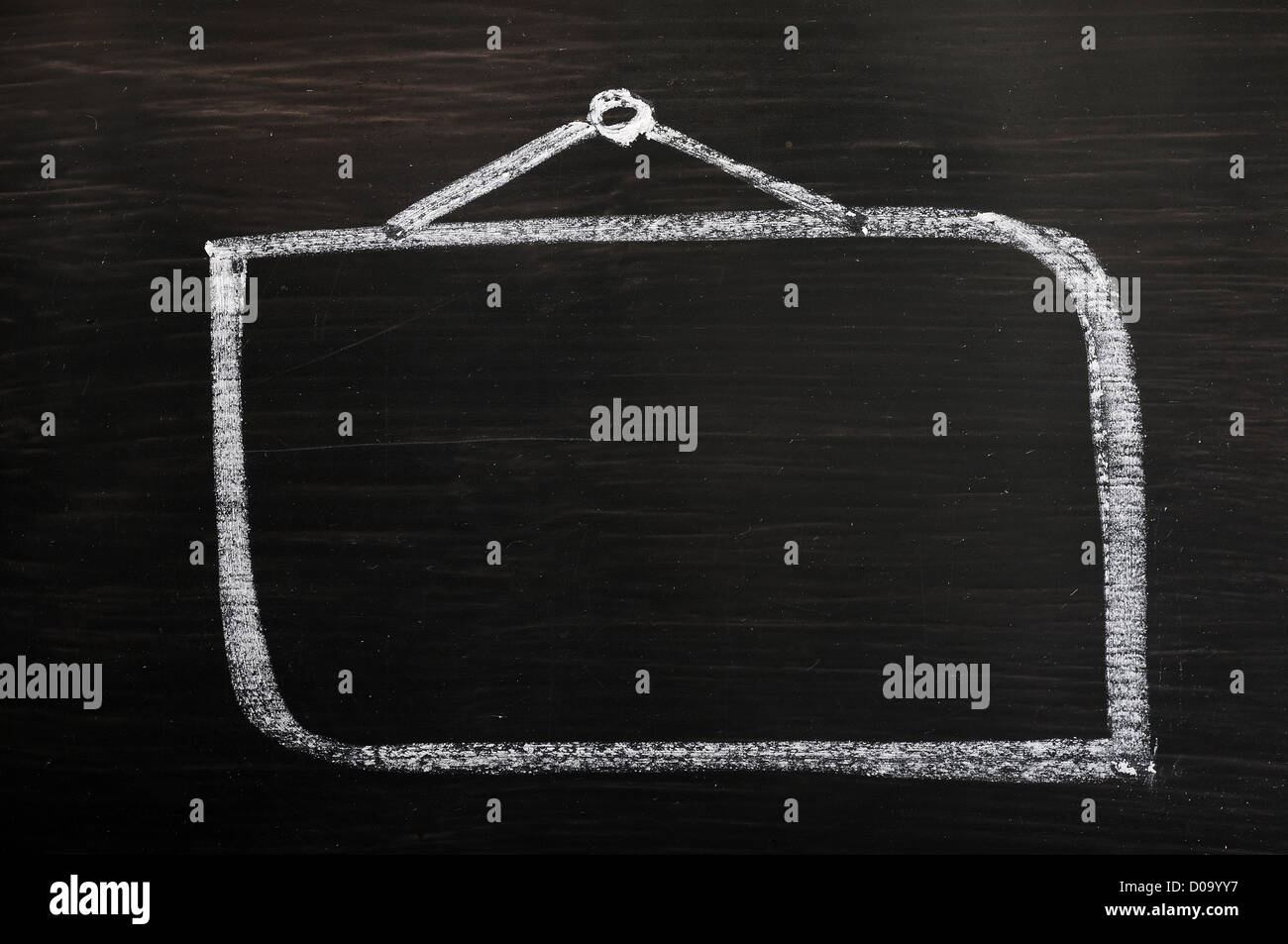 Bordo bianco istruzione scolastica lavagna Lavagna texture di sfondo spazio classe chalk nero messaggio vecchio disegno di comunicazione Foto Stock