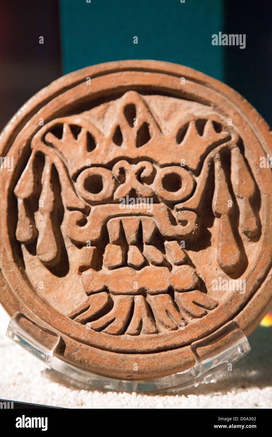 Museo De Sitio - Museo di Teotihuacan in Messico - Tlaloc divinità Foto Stock