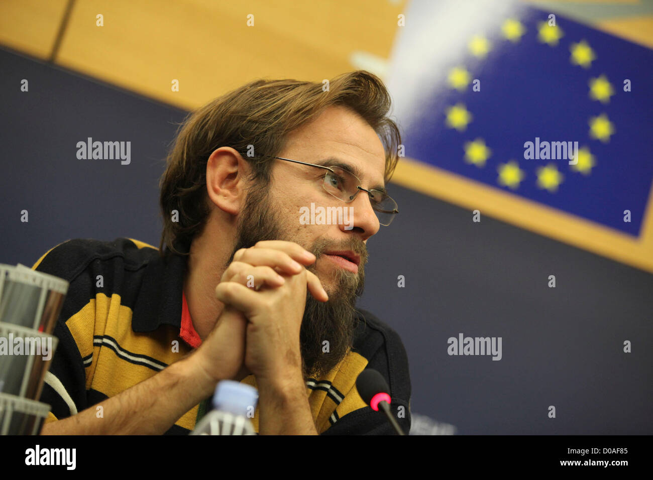 Francia,Strasburgo: EP presidente Martin Schulz awards themovie 'Iï sono Li' di Andrea Segre presso il Premio LUX del Parlamento europeo a Strasburgo nel novembre del 21,2012 Foto Stock