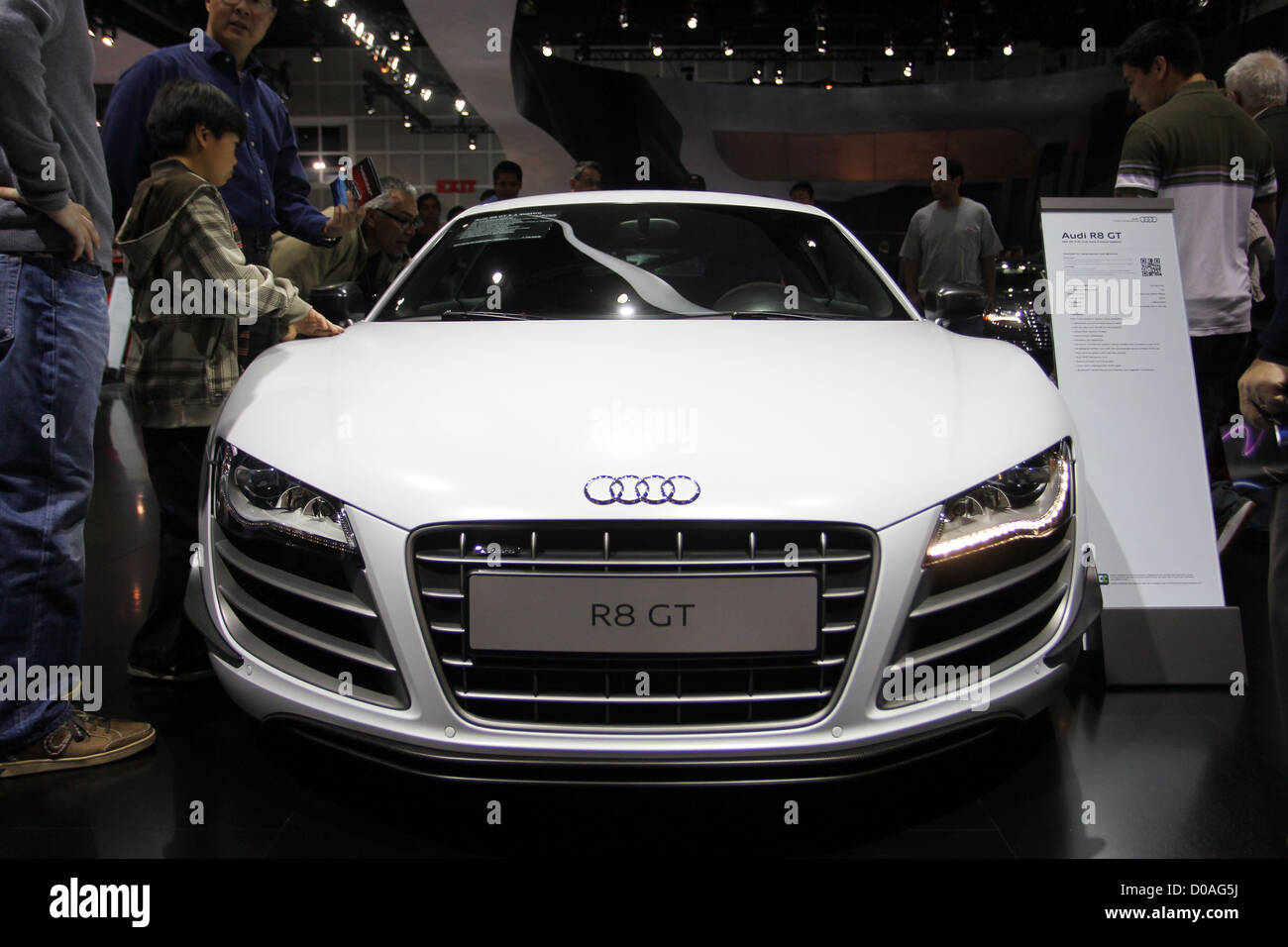 Audi R8 GT l annuale LA Auto Show tenutosi presso il Los Angeles Convention Center di Los Angeles, California - 21.11.10 Foto Stock