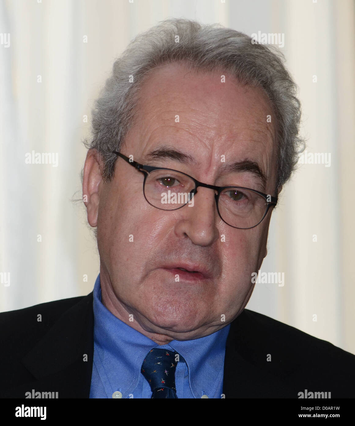 John Banville la pre-produzione conferenza stampa per 'Albert Nobbs Film che inizia le riprese il lunedì, il Merrion Hotel. Foto Stock