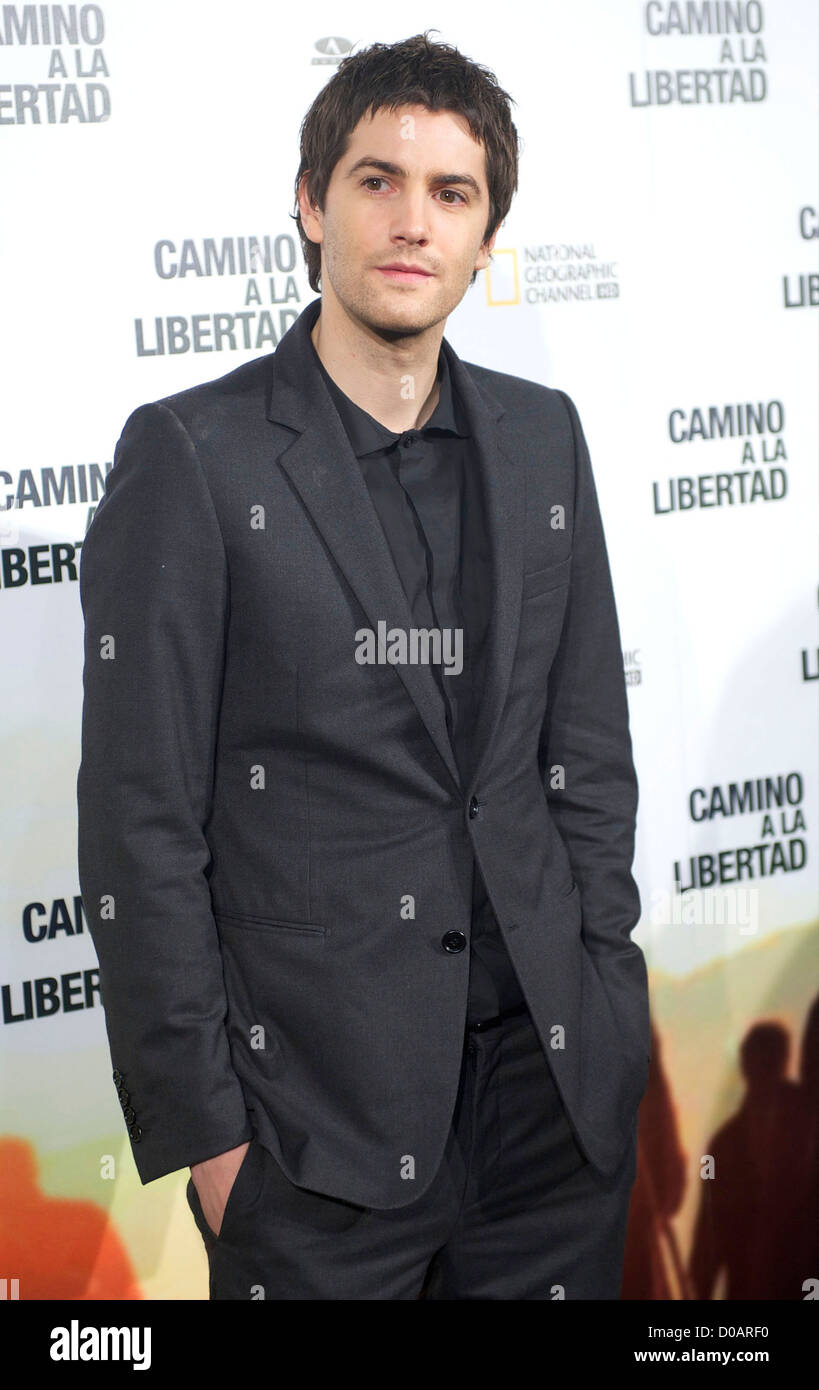 Jim Sturgess, Spagnolo premiere di 'Indietro' al Cinema Capitol. Madrid, Spagna - 09.12.10 Foto Stock