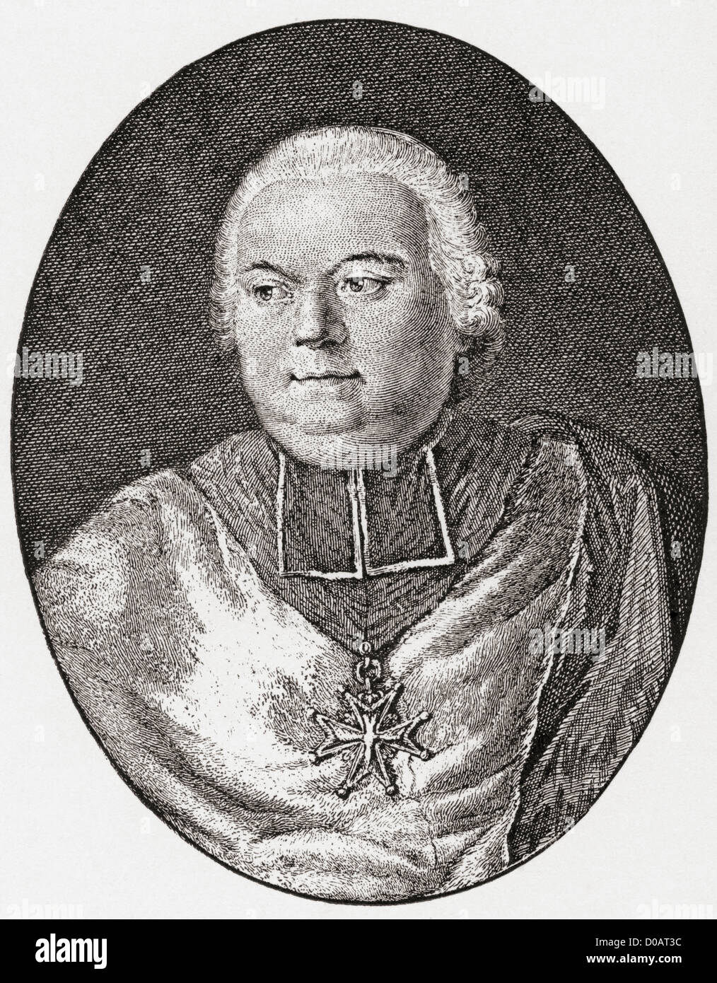 François-Joachim de Pierre de Bernis, 1715 - 1794. Il cardinale francese e più. Foto Stock