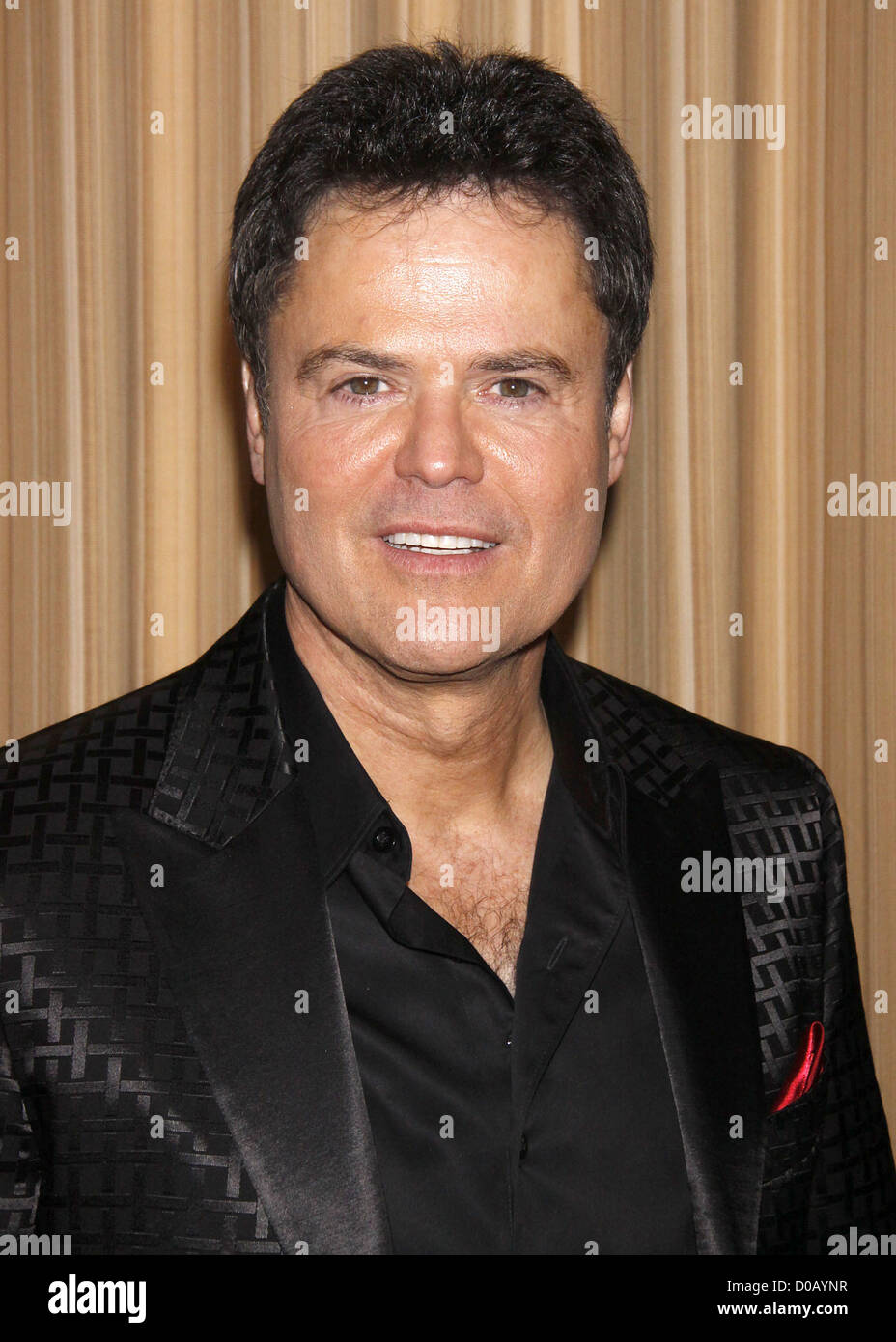 Donny Osmond apertura notturna del 'Donny e Marie a Broadway Natale' al Marchese Sala TheaterPress New York City USA Foto Stock