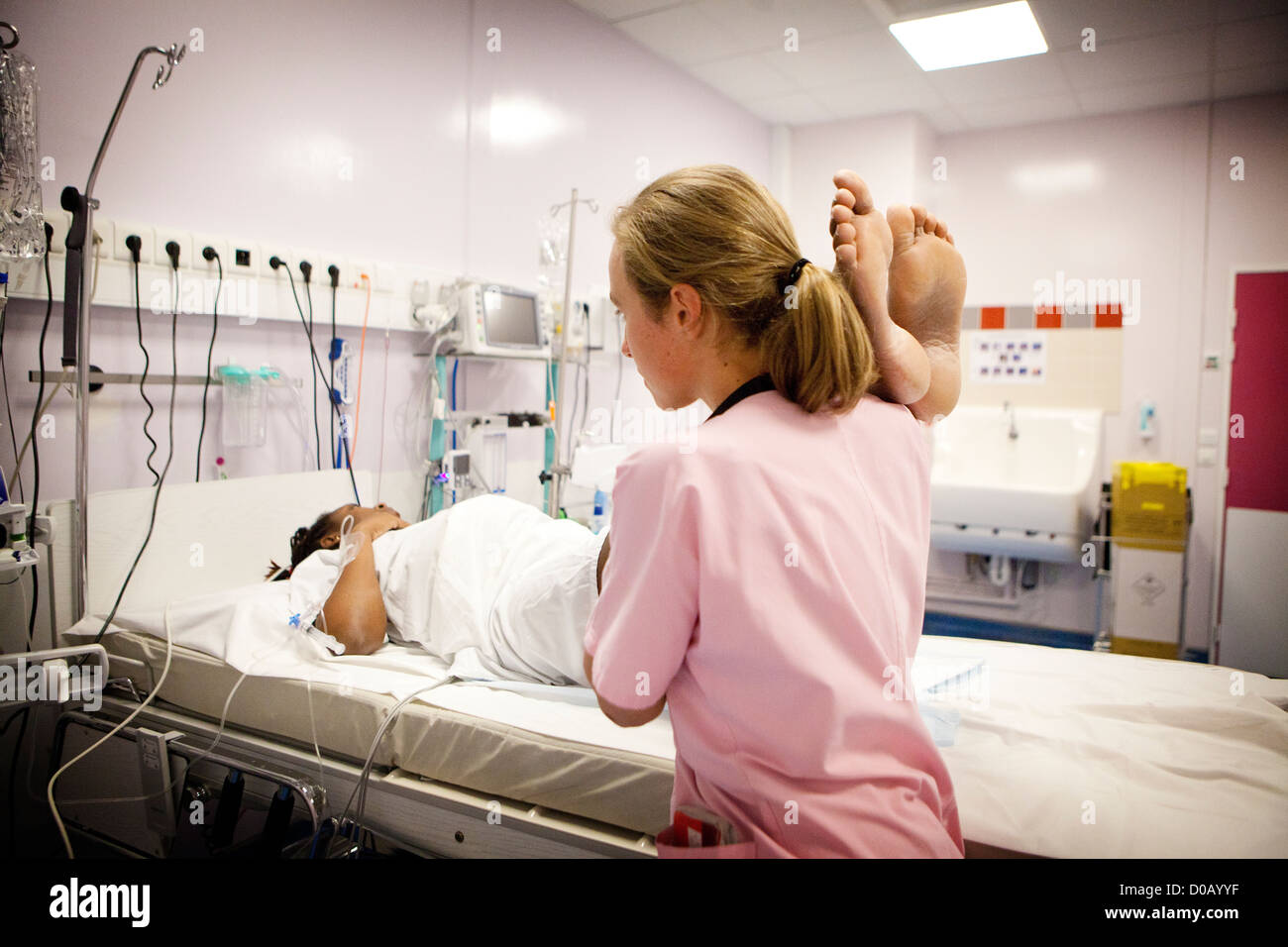 Ospedale di maternità Foto Stock