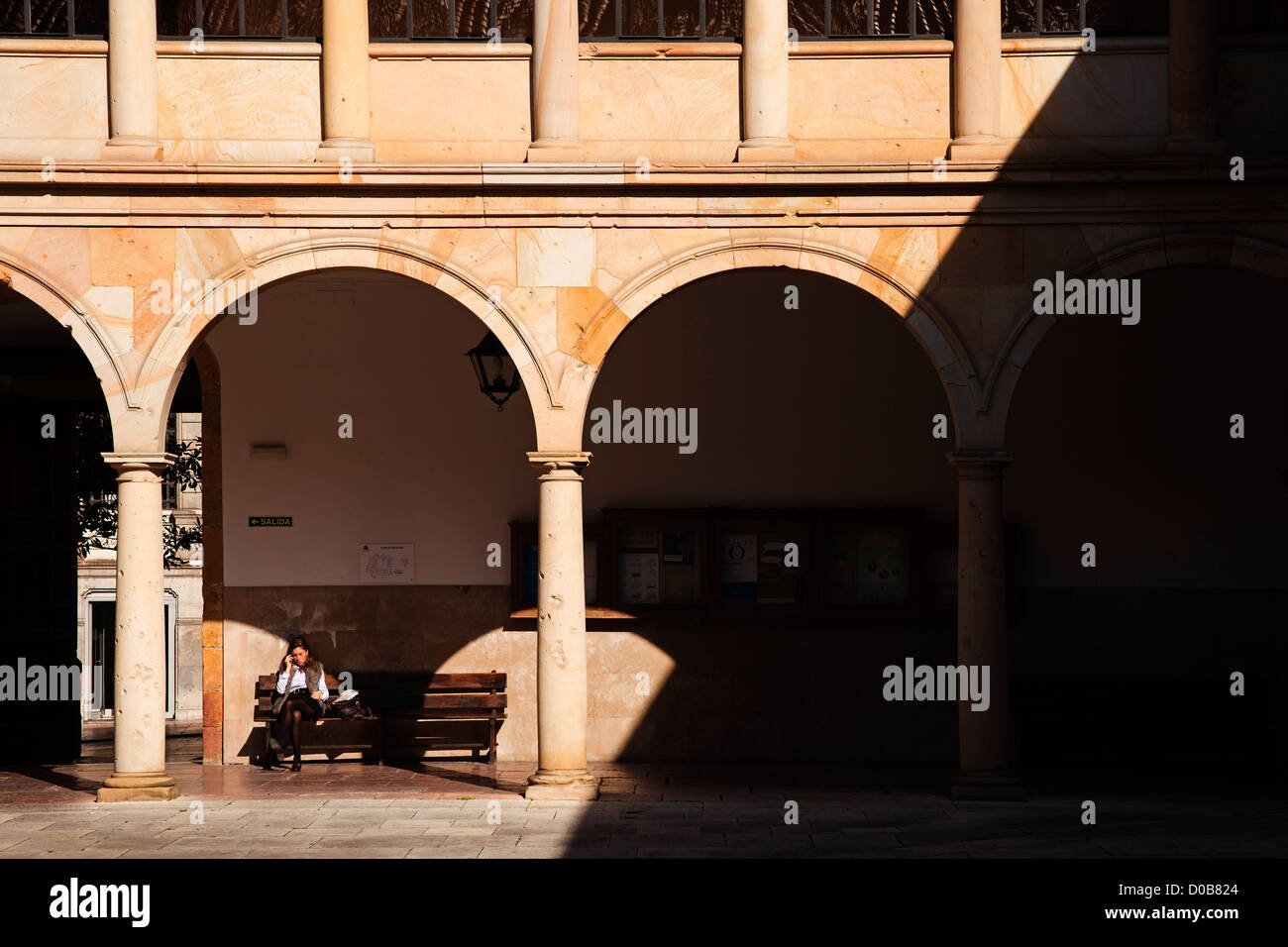 Storico edificio Università di Oviedo Asturias Spagna Foto Stock