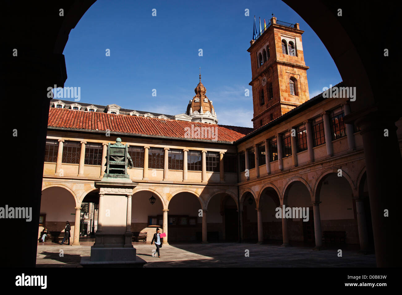 Storico edificio Università di Oviedo Asturias Spagna Foto Stock