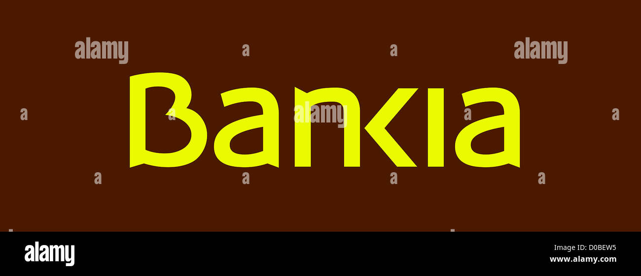 Il logo dei risparmi spagnolo gruppo bancario Bankia con sede a Madrid e Valencia. Foto Stock