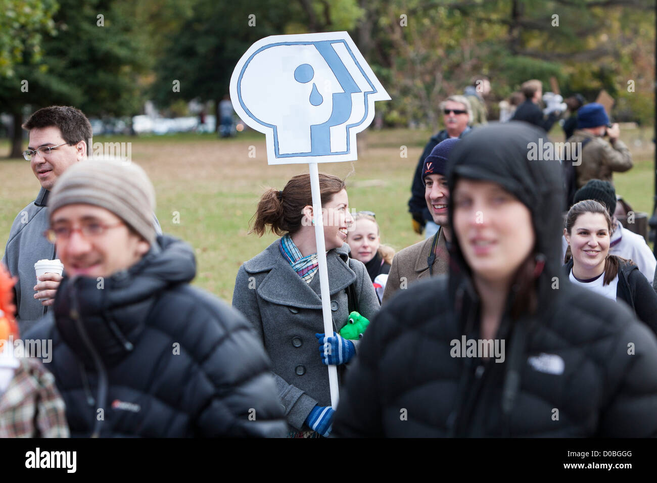 Il pupazzo di milioni di marzo a Washington D.C. Foto Stock