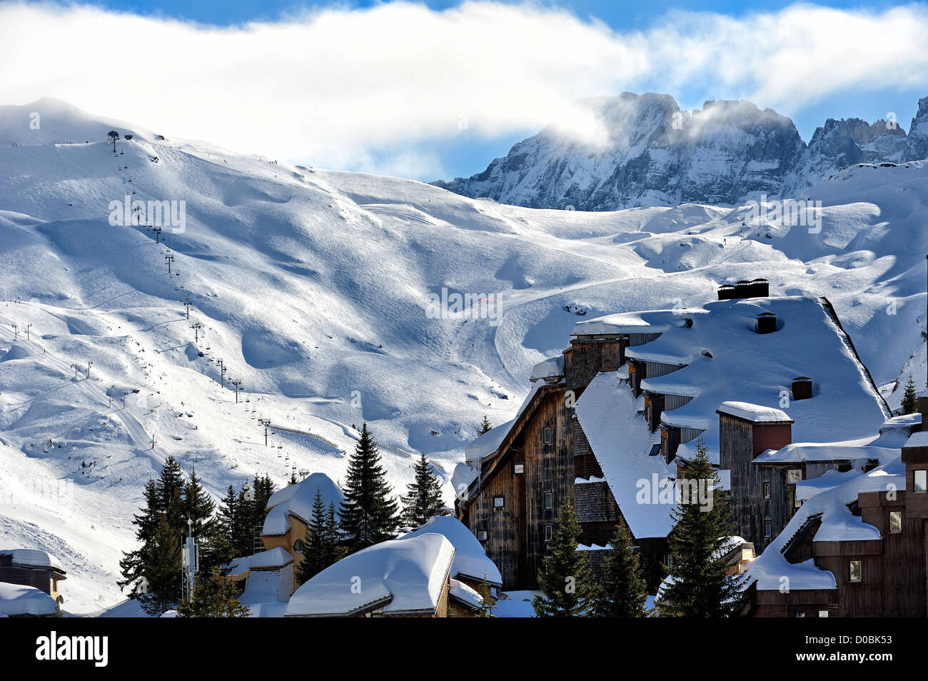 Avoriaz alpi francesi. Foto Stock