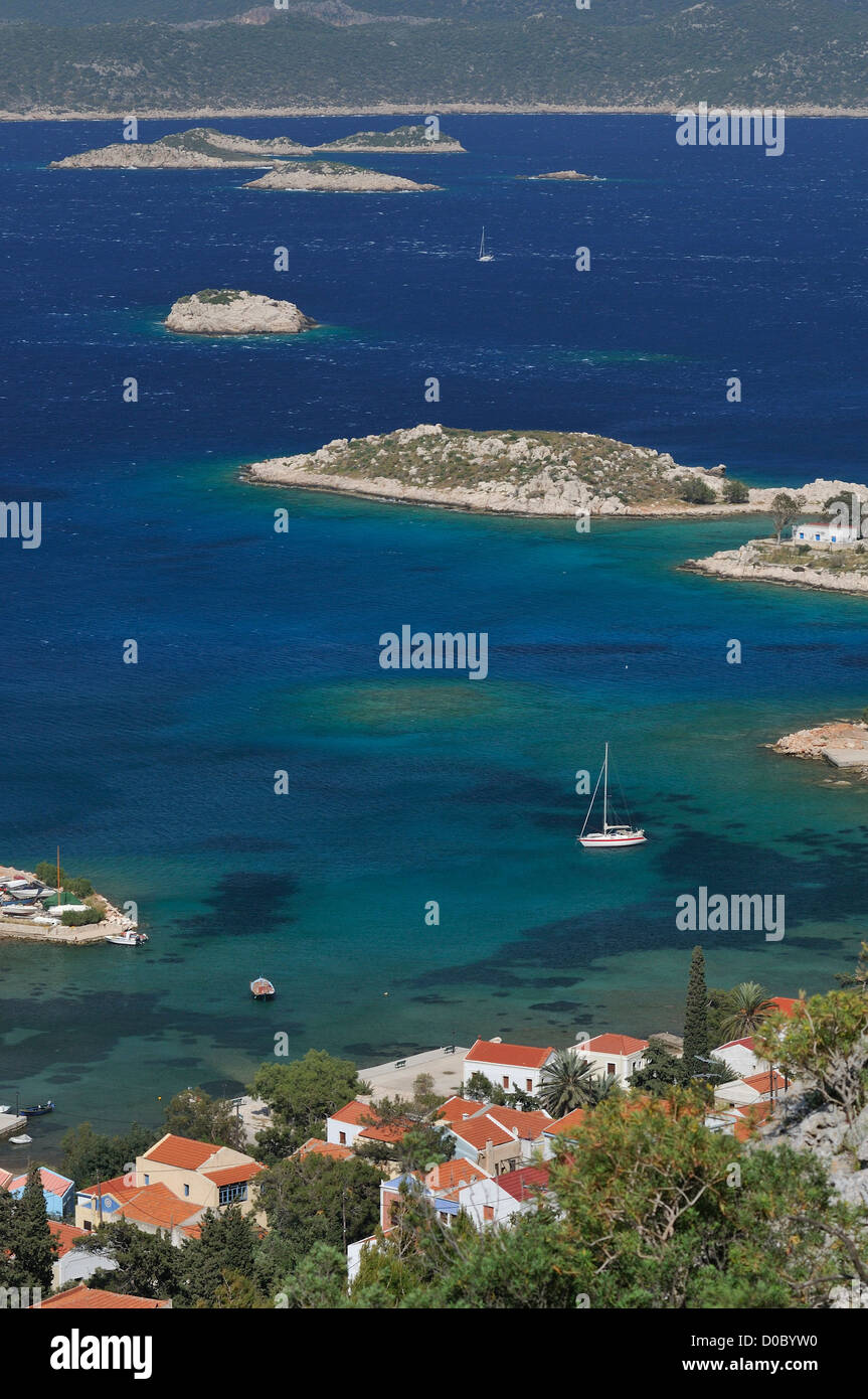 Kastellorizo. Isole Dodecanesi. La Grecia. Foto Stock