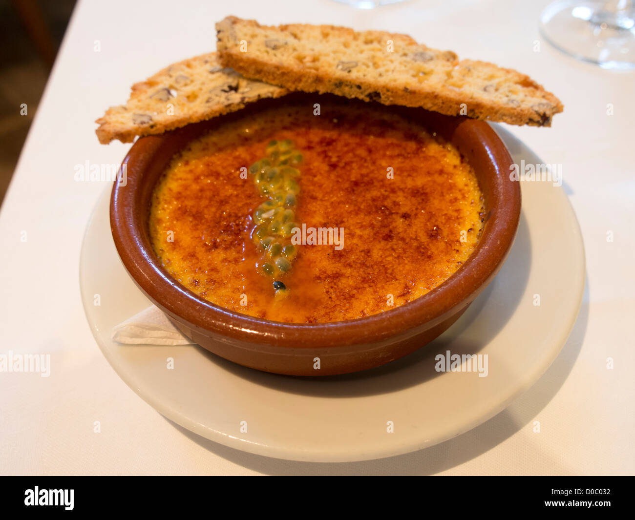 Creme brulee Foto Stock