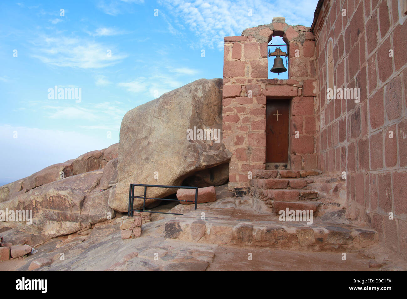 Greco-ortodossi cappella sul monte Sinai / montagna Mosè a 2285m in Egitto Foto Stock