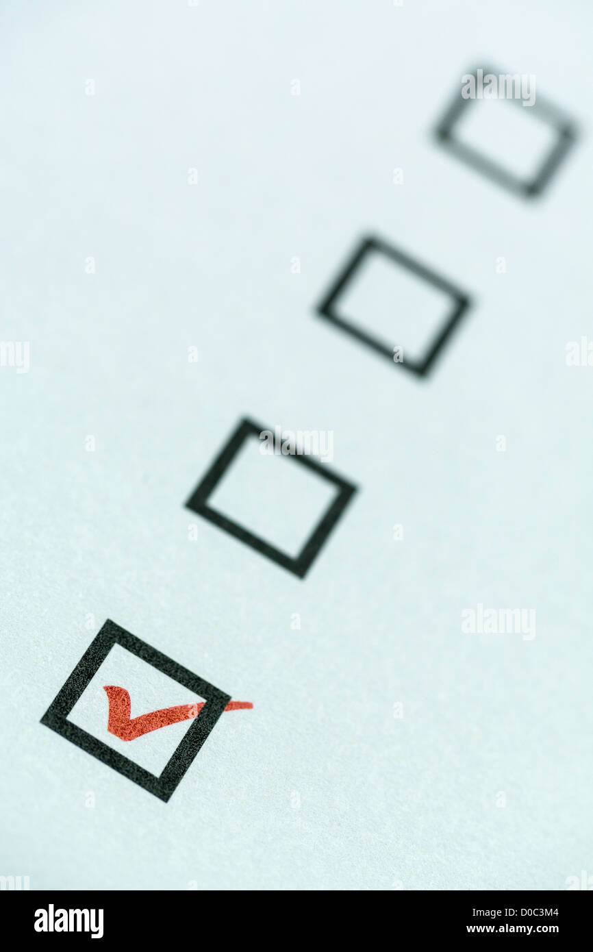 Elenco a discesa Foto Stock