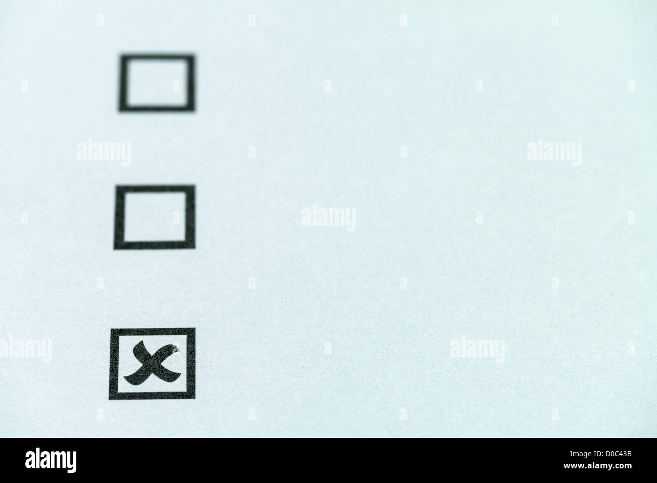 Elenco a discesa Foto Stock