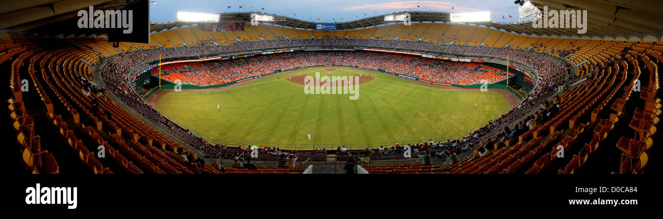 Panorama di RFK Stadium, Washington D.C.. Ex casa di baseball di Washington e cittadini Senatori di Washington. Foto Stock