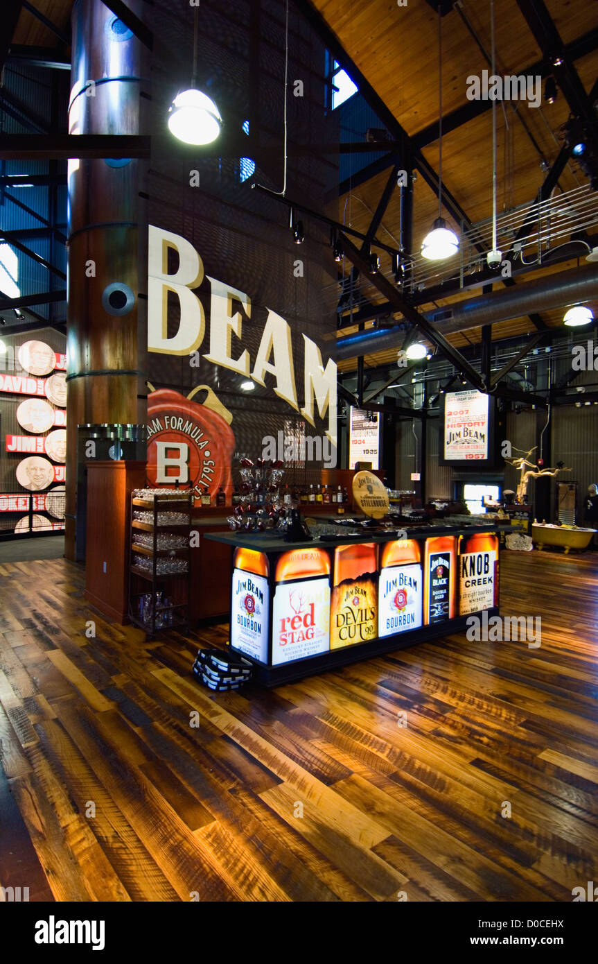 Bar interno della American Stillhouse a Jim Beam Distillery in Clermont. Kentucky Foto Stock