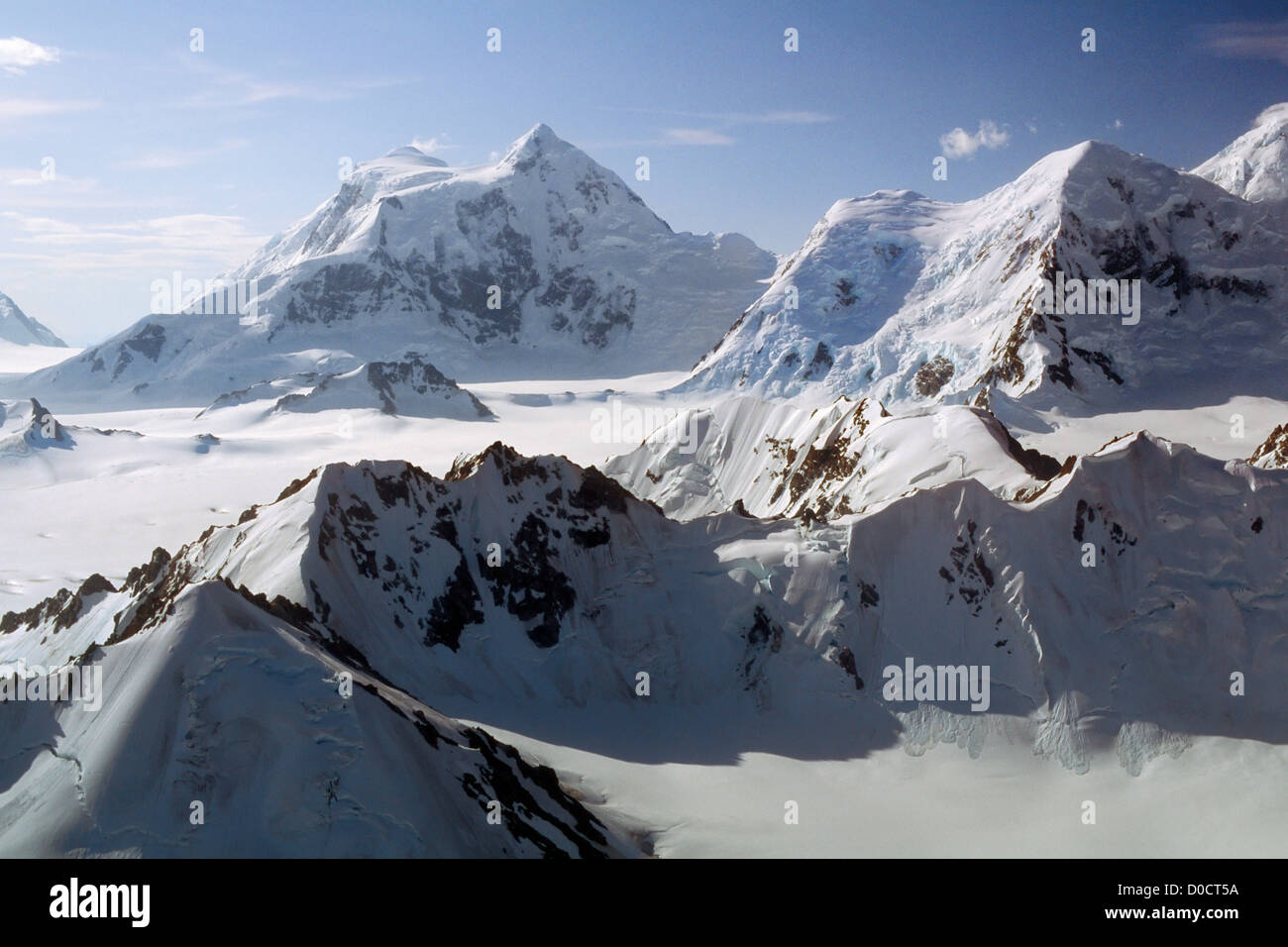 La mostruosa vette e ghiacciai del Canada è Icefield varia Foto Stock