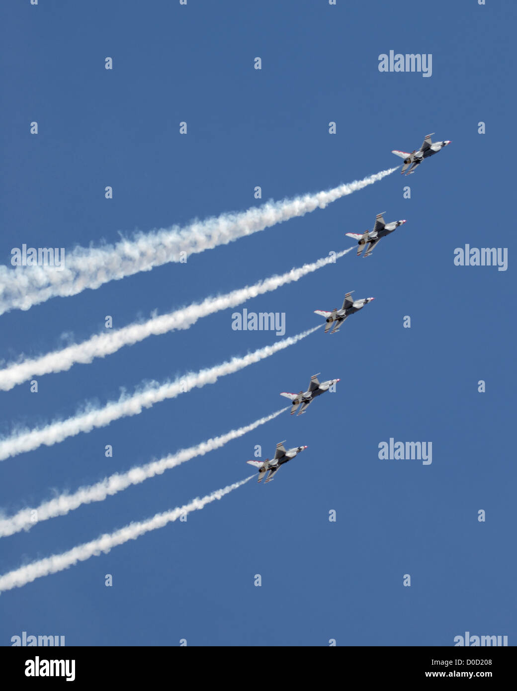 US Air Force Thunderbird team di dimostrazione Foto Stock