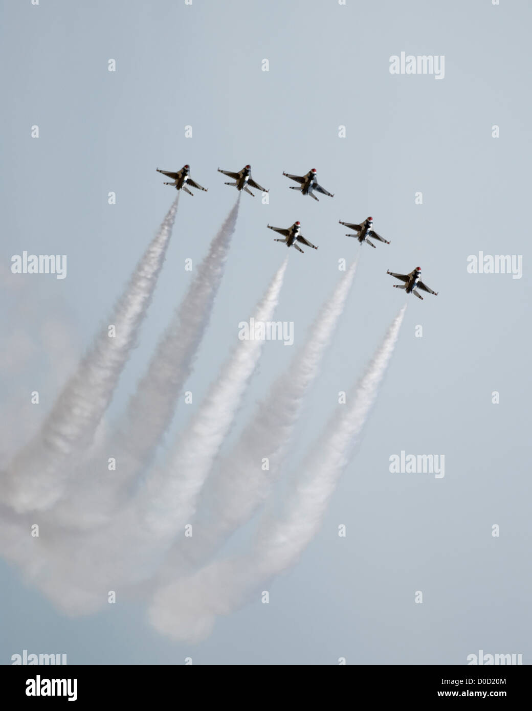 US Air Force Thunderbird team di dimostrazione Foto Stock
