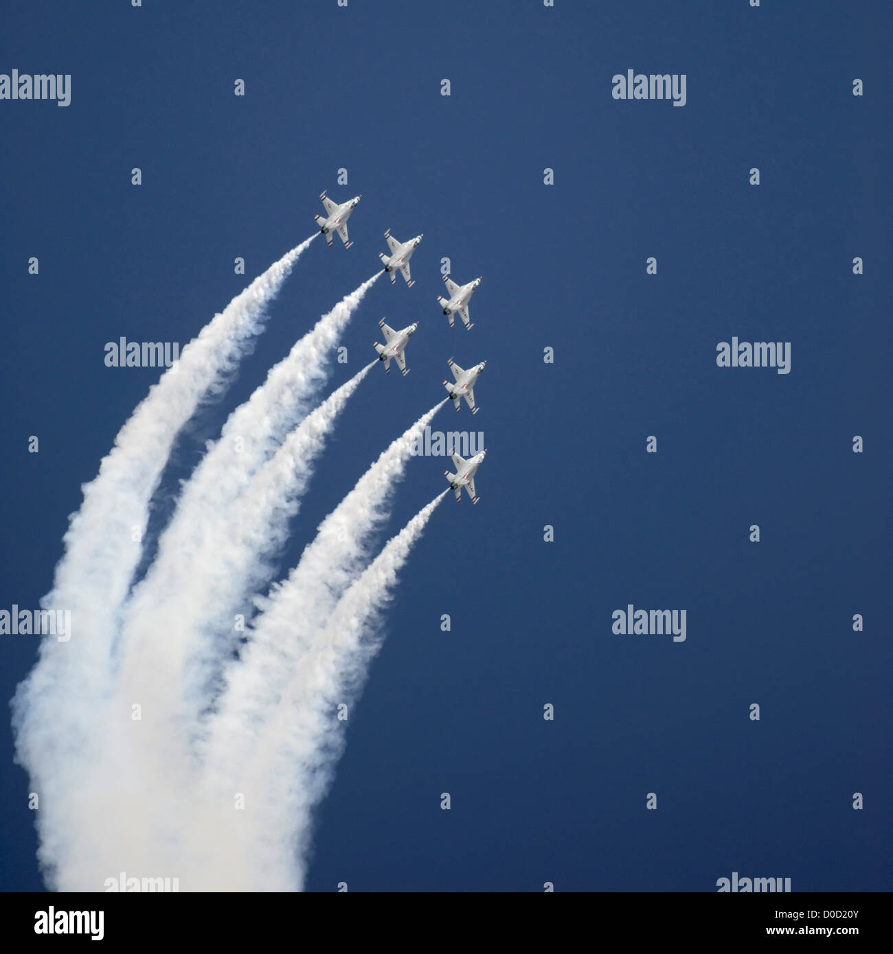 US Air Force Thunderbird team di dimostrazione Foto Stock