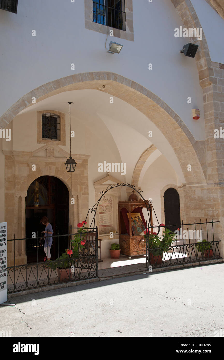 Timiou Stavrou Monastero a Omodos Cipro Foto Stock
